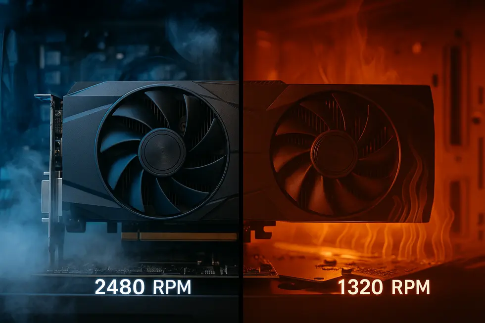 RivaTuner Statistics Server interface showcasing real-time GPU performance data.