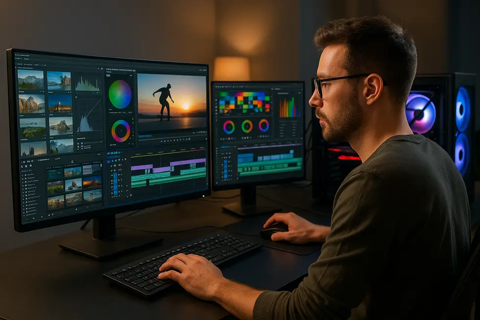 A gamer enjoying a high-definition experience thanks to PCIe 5.0.